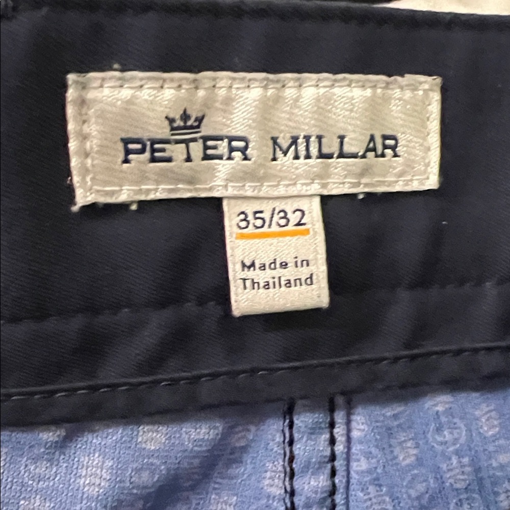 Peter Millar Men's Navy Performance Pants Size 35 - Picture 6 of 8